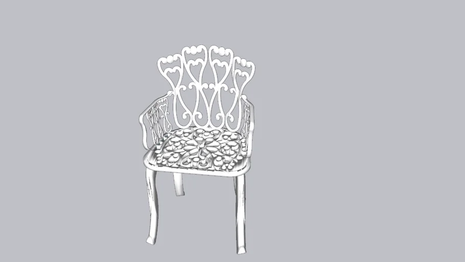 silla exterior ornamental