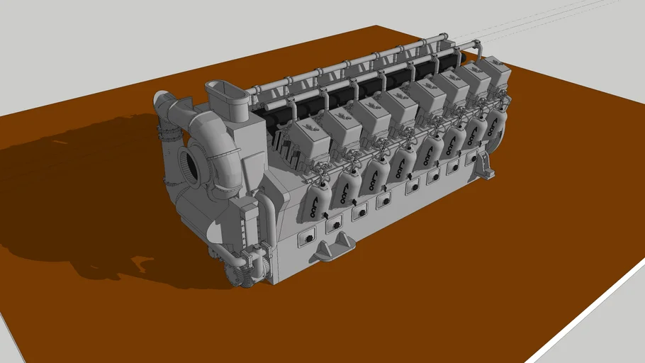 ALCo 251 V-16 Turbo-Diesel Locomotive Prime Mover