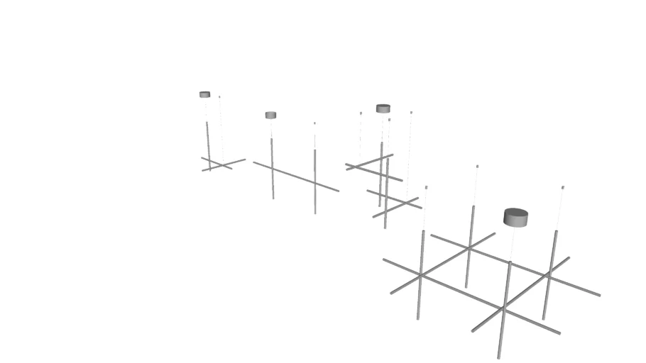 COORDINATES SUSPENSION 1:2:3:4- FLOS + MICHAEL ANASTASSIADES