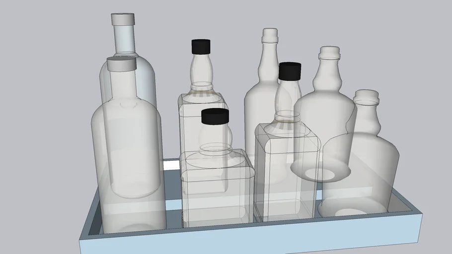 Liquor Bottle Display