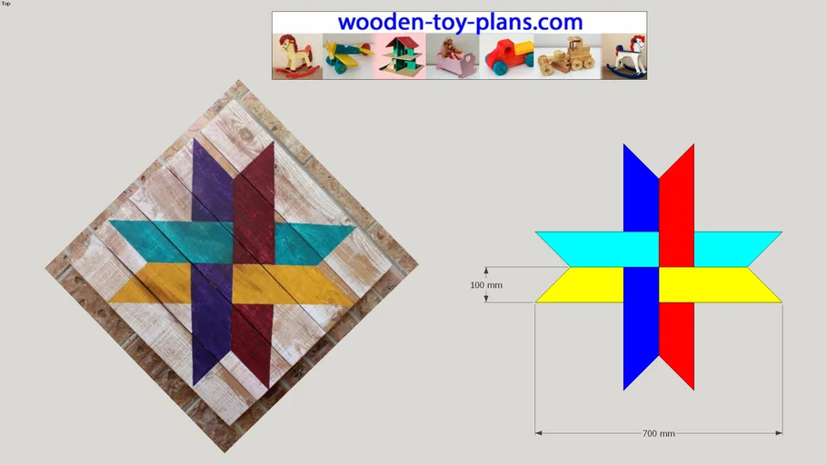 Rustic Wood Geometric Art