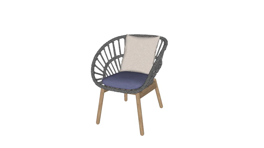 Kettal - Cala Dining Armchair Teak modified by Pooh