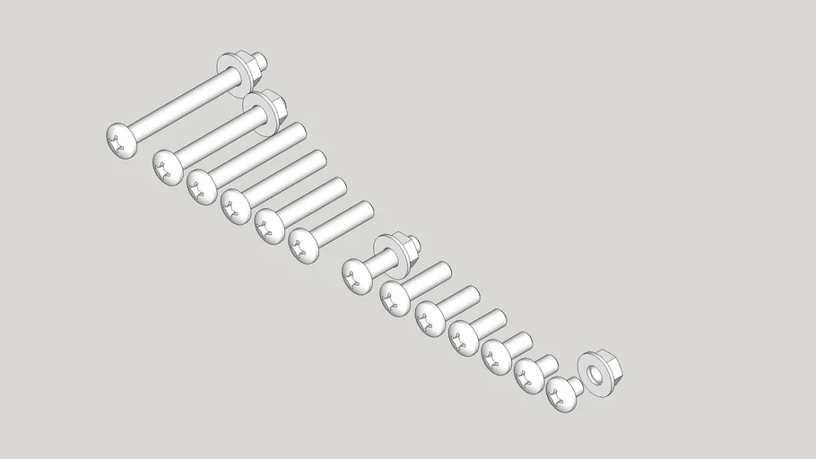 1/4" Philips Head Machine Screws