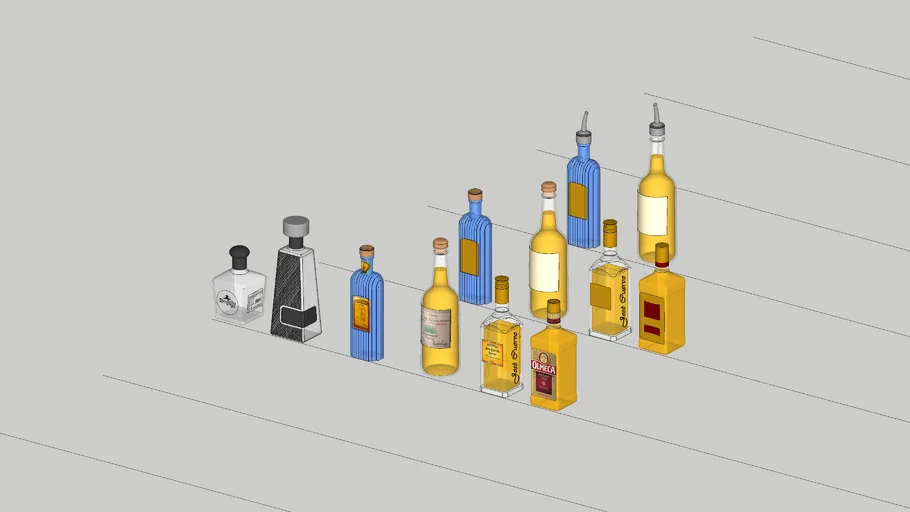 Alcohol drink bottles - Tequila