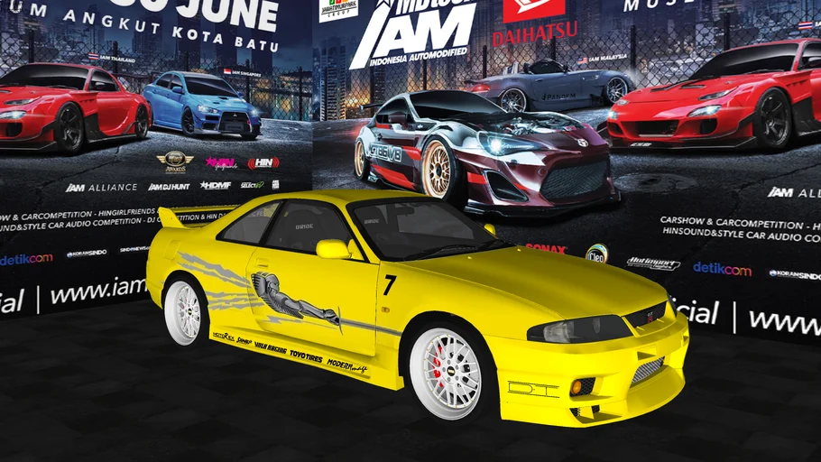 Modifikasi Nissan Skyline R33 1995Livery Fast and Furious 1
