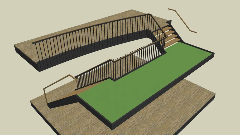 Steel stairs