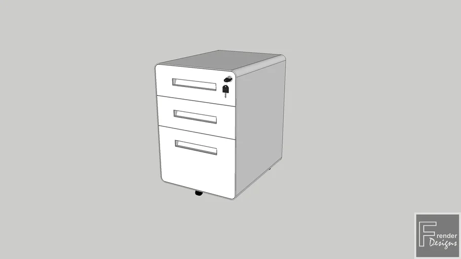 METAL MOBILE PEDESTAL