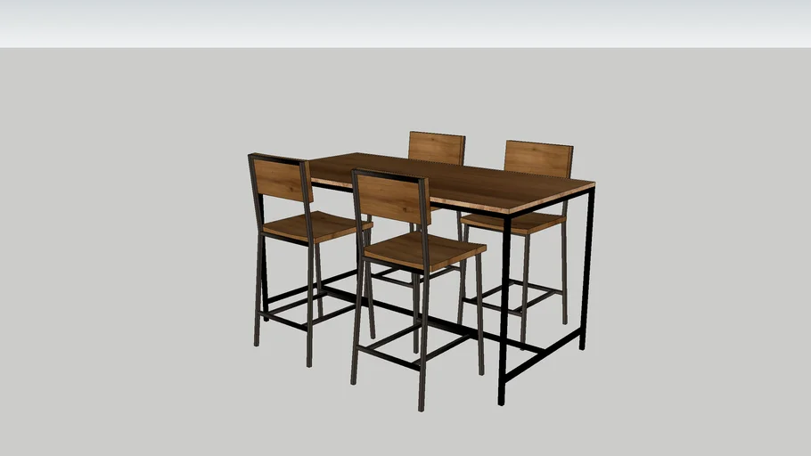Virtual Staging - Indoor Bar - Industrial style