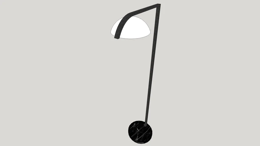 CB2 BELGRAVE WHITE GLOBE FLOOR LAMP
