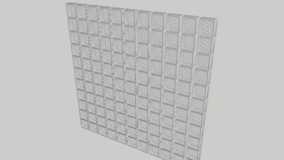 Pared de ladrillos de vidrio