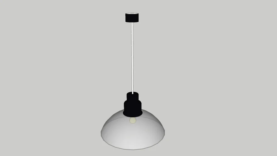 Suspension Lamp with Glass