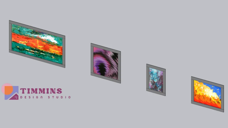 Colorful Abstract Paintings Wall Art