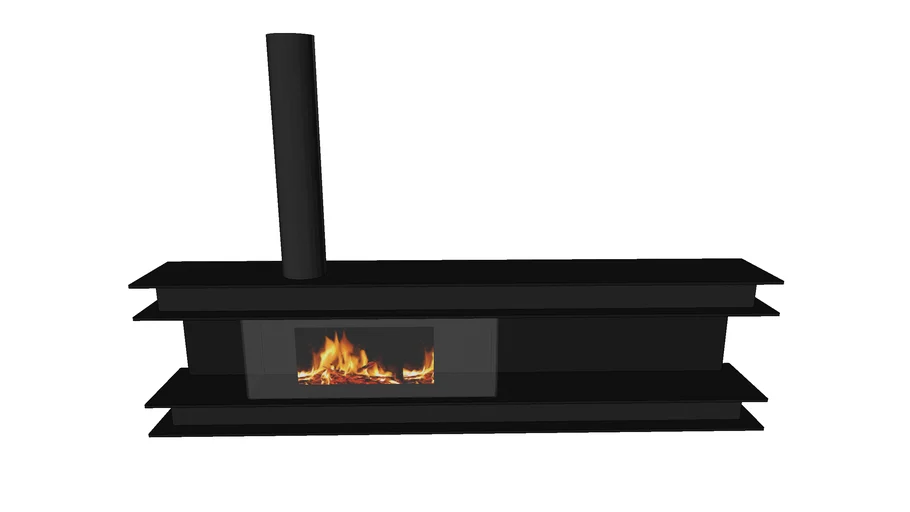Modern fireplace