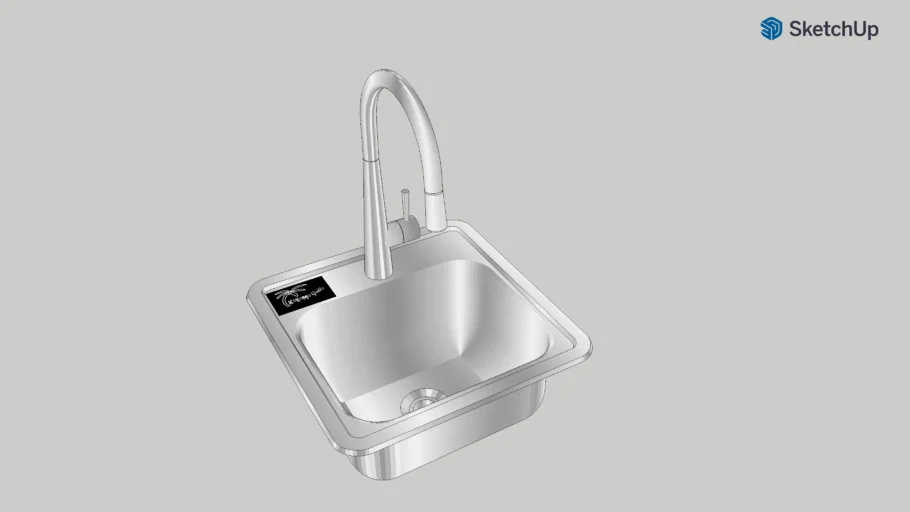 KoKoMo Grills Outdoor Kitchen Drop-In Bar Sink