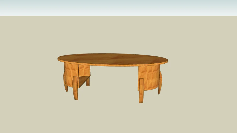Oval End Table