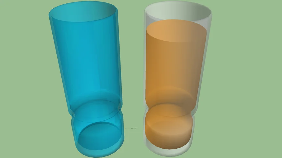 Two Glasses - Filled and Empty