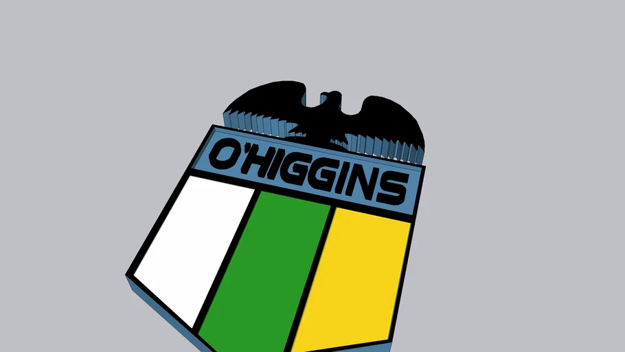 Logotipo Club Deportivo O'Higgins en 3D con relieve