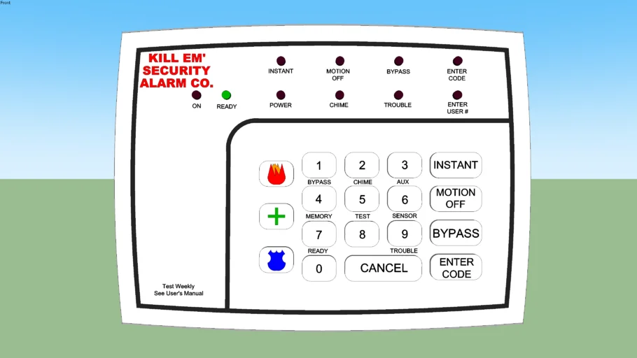 Security Alarm Keypad