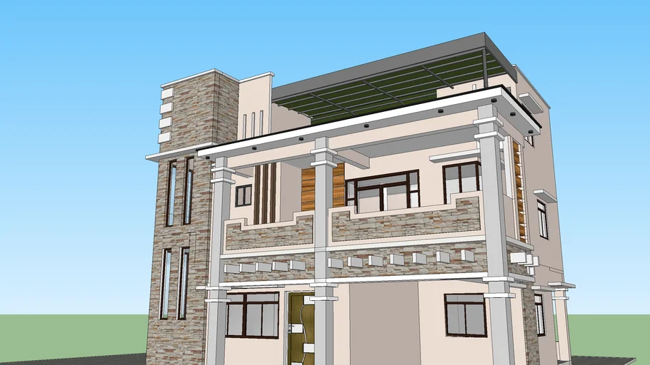 2 storey residence with roof deck (mr anjo disini residence)