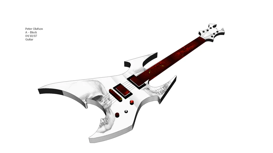 Skull The Beast Custom Guitar