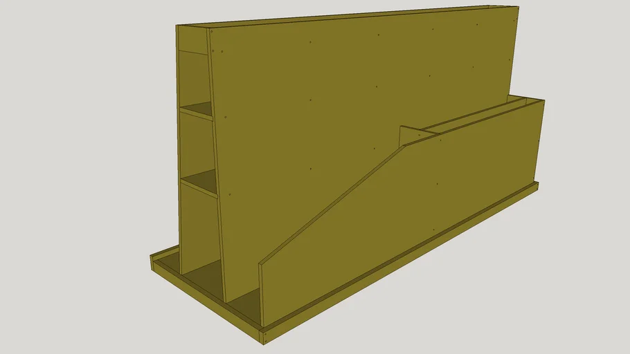 Wood Shop Sheet Good and Scrap Cart