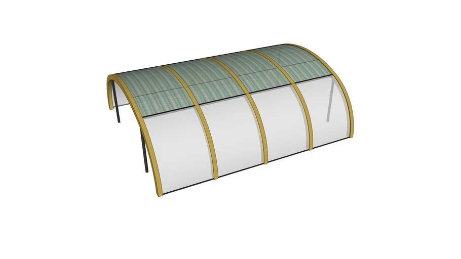Cubierta Semicircular 7mx2.6m.skp