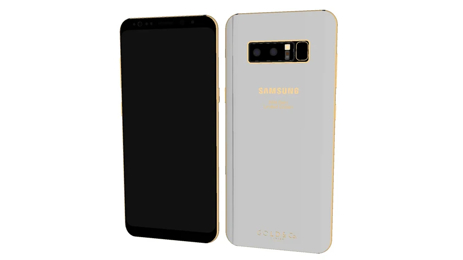 Samsung Galaxy Note 8 Gold and Co Silver