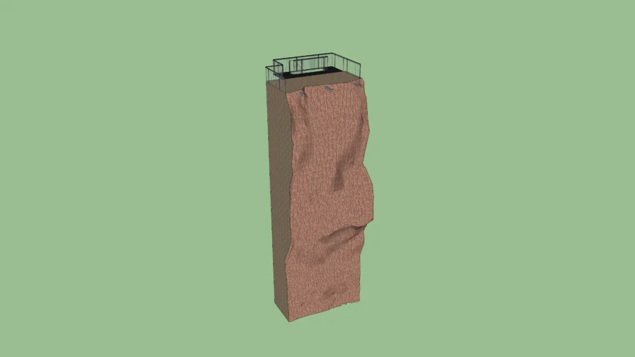 Rock climbing wall
