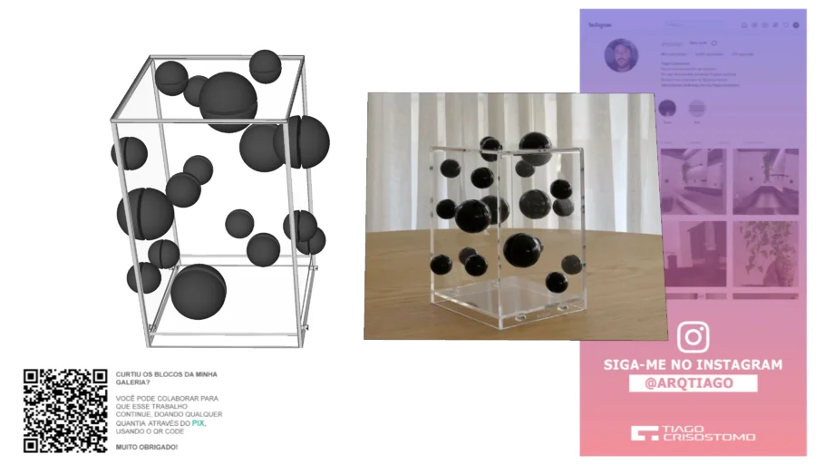 Réplica 3d - Decor Match Black - BY GABS