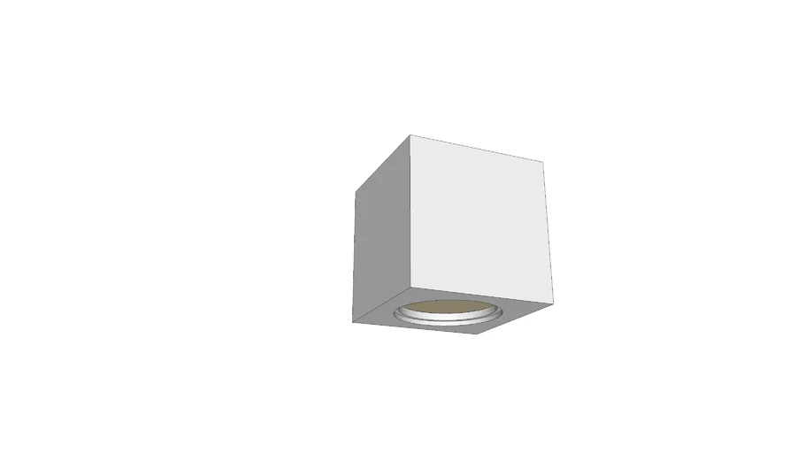 SPOT DE SOBREPOR BOX QUADRADO PAR20 10X10CM ALUMÍNIO BRANCO - PORTOFINO PL1093
