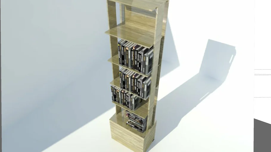 Estante para libros de madera laminada
