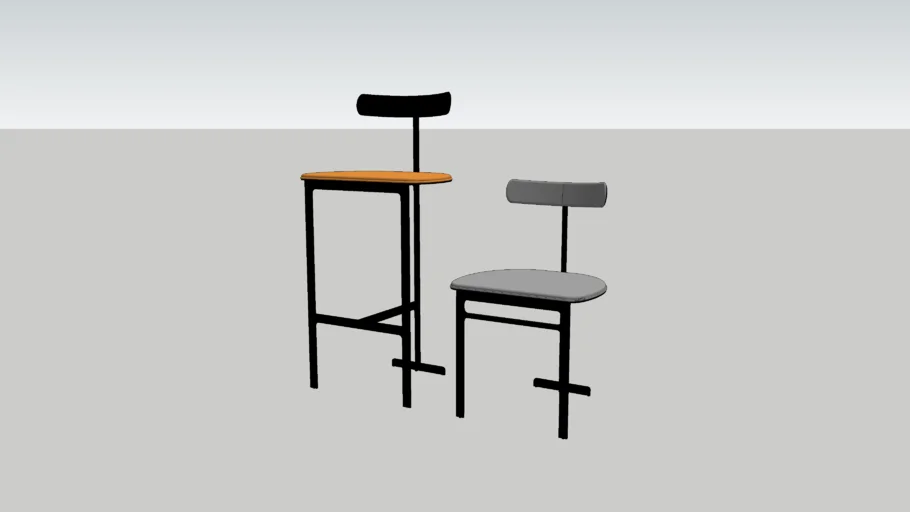 Park Place Dining chair and Counter Bar Stool by Yabu Pushelberg