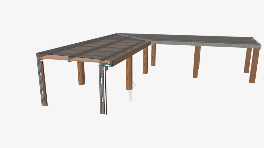 PERGOLA MADERA VIDRIO