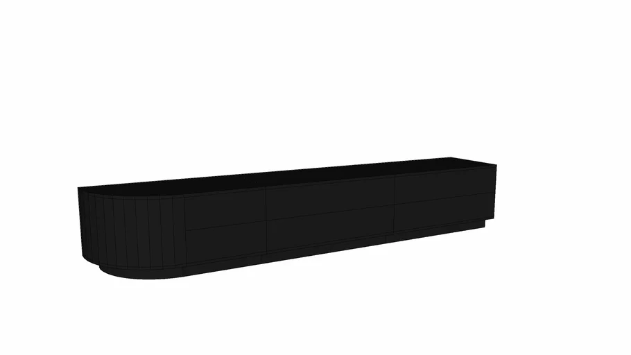Woood Finca tv table black