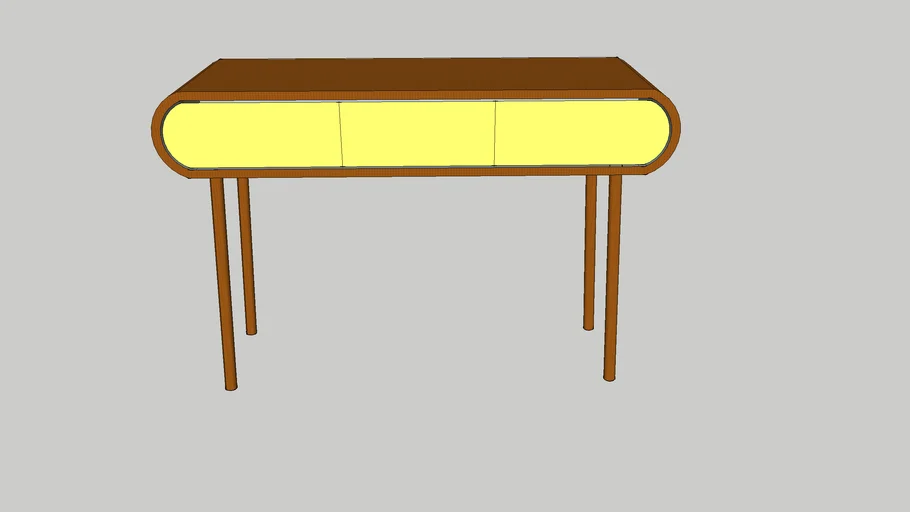 wooden console 