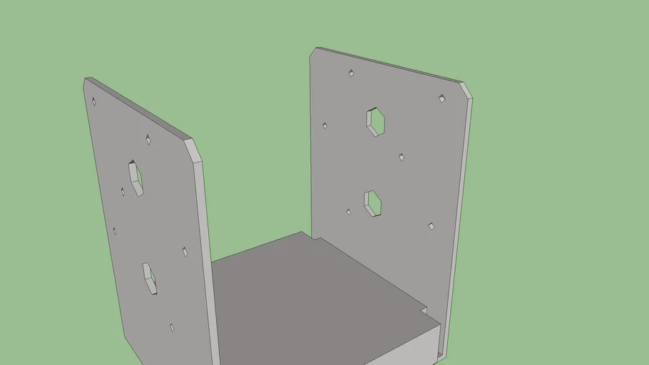 ABU5-5Z Standoff Post Base (Low Polygon)