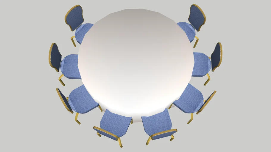 Renaissance Crescent Round for 8 White