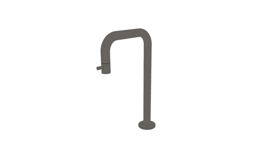 JEE-O slimline top mounted cold water tap - dark steel