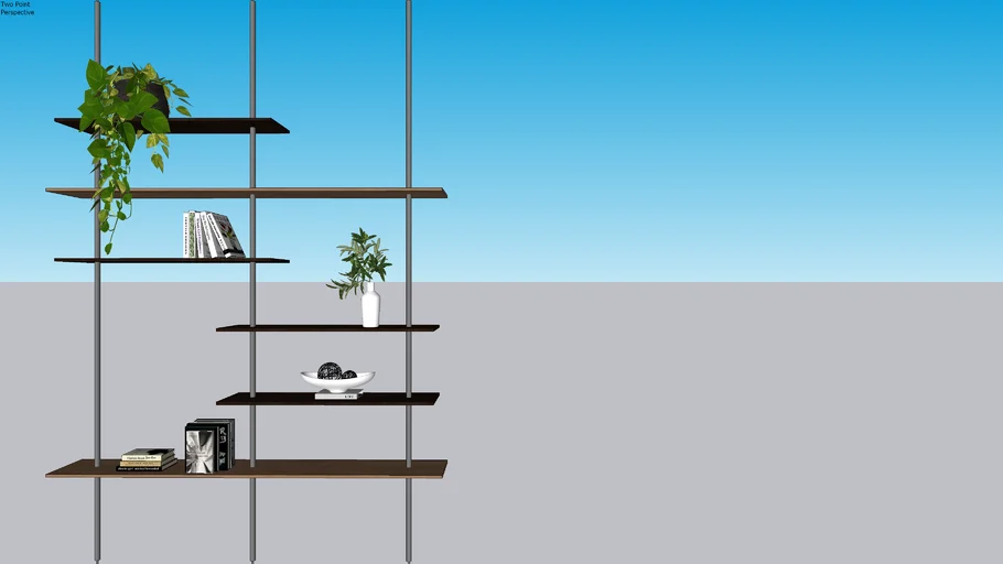 Industrial floating shelf