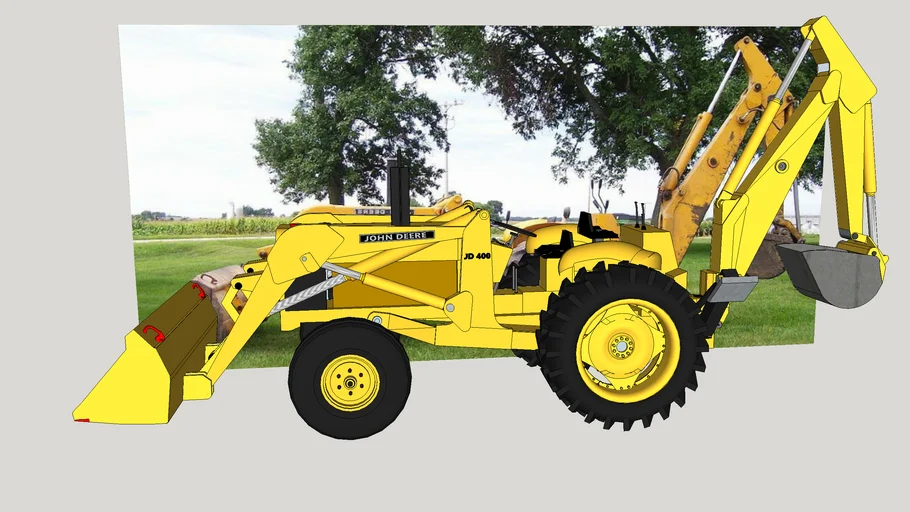 John Deere 400 backhoe