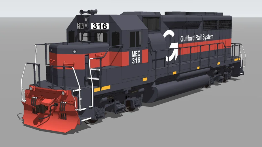 EMD GP40 - Guilford Rail System