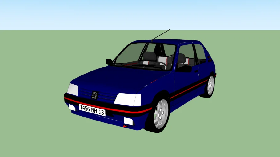 Peugeot 205 GTI 1.9l 1991 Bleu Miami