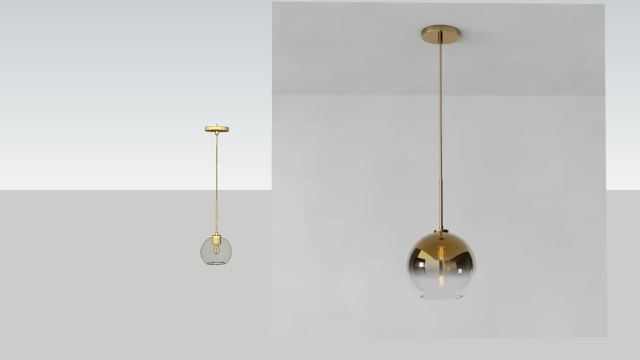 WEST ELM - Sculptural Globe Pendant