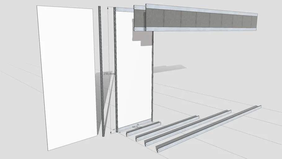 sistema modulare per stand fieristico