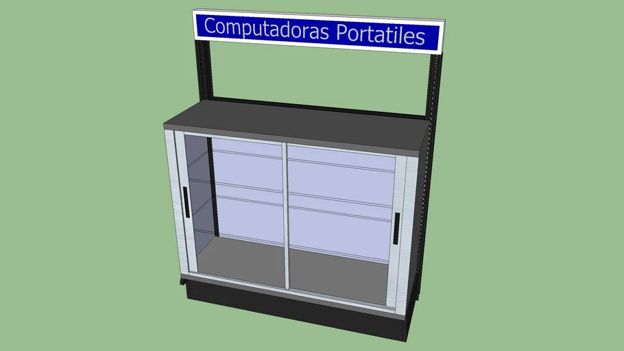Vitrina desarmable 1.22x.48x1.06