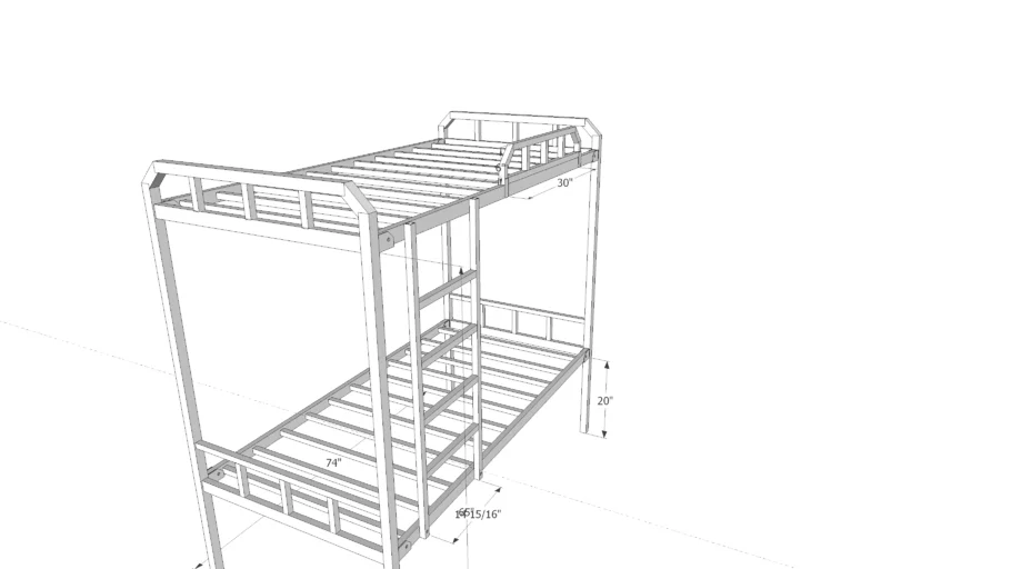 Double deck bed