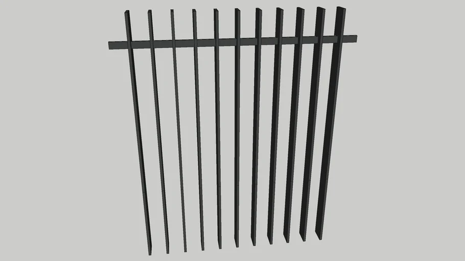 Dynamic Vertical metal railing