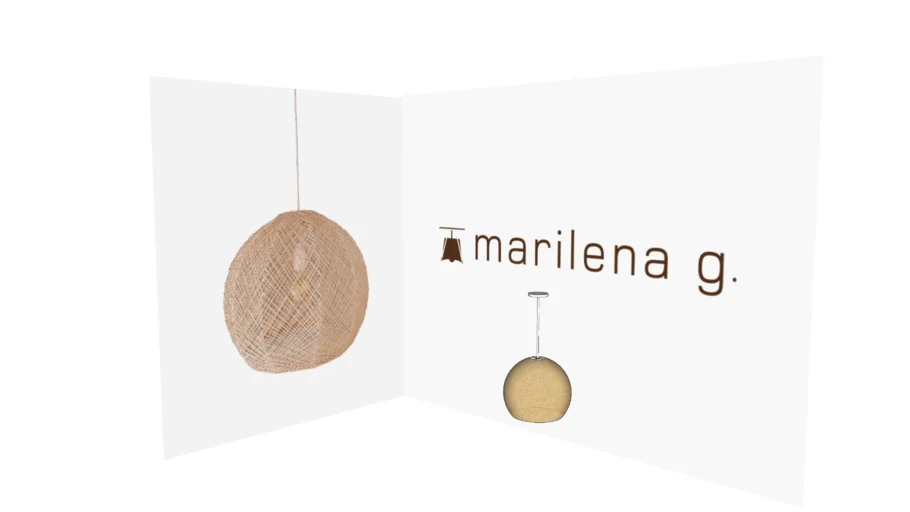 850T - Luminária Pendente Juruã em sisal