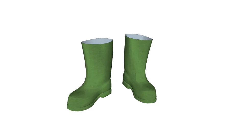 GREEN PVC BOOTS FOR CONSTRUCTION SITE, HUNTING AND FISHING