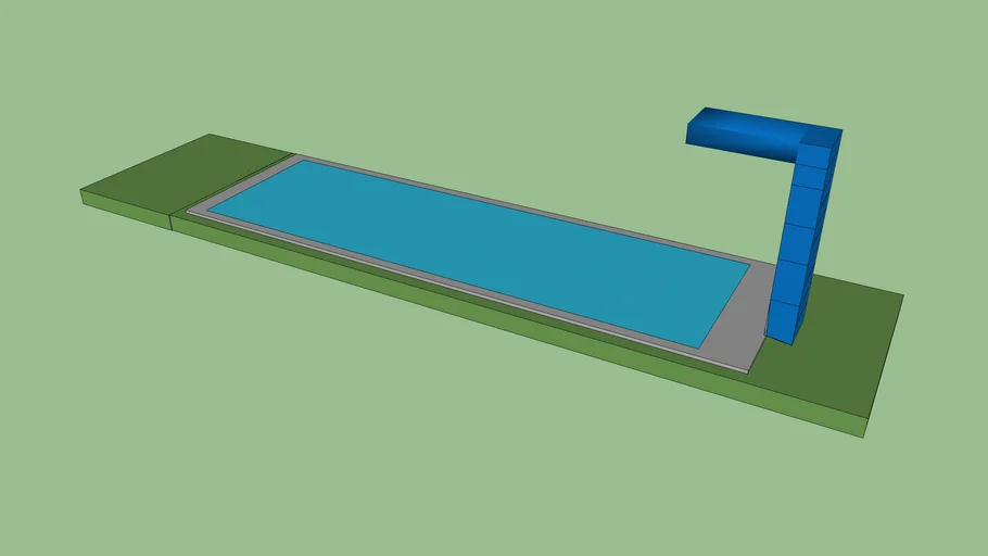 pool with a diving board